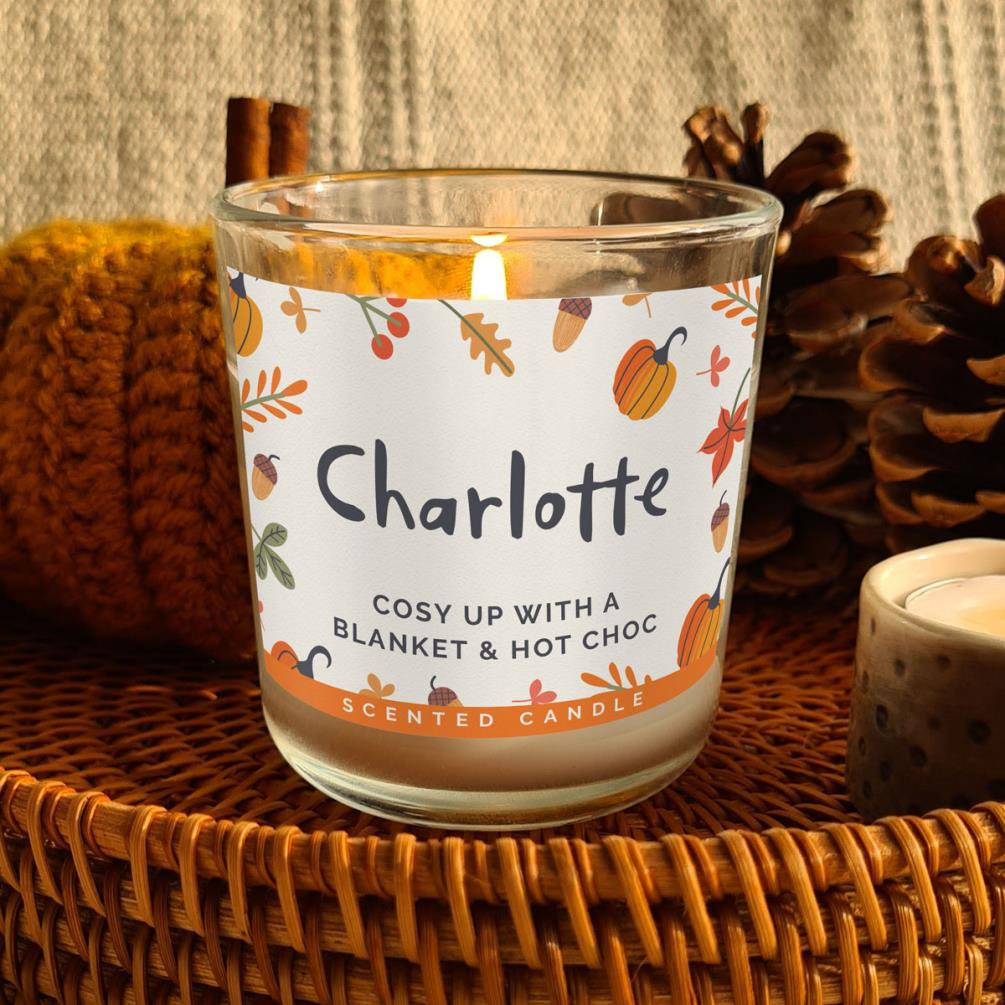 Personalised Pumpkin Candle in a Jar Extra Image 3